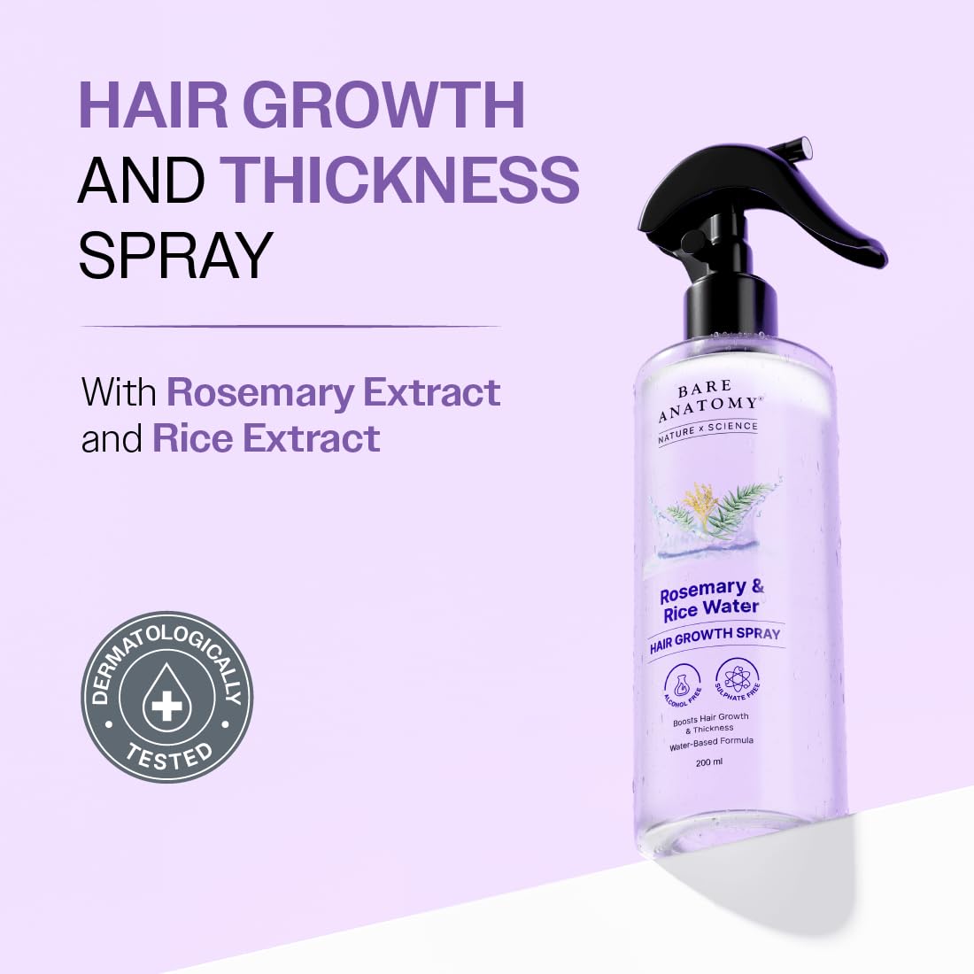 Bare Anatomy Nature x Science Rosemary Water Spray