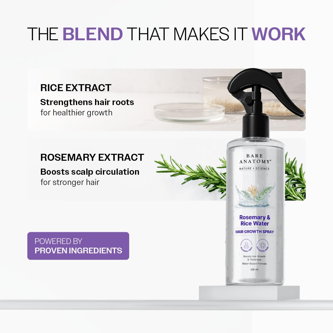 Bare Anatomy Nature x Science Rosemary Water Spray